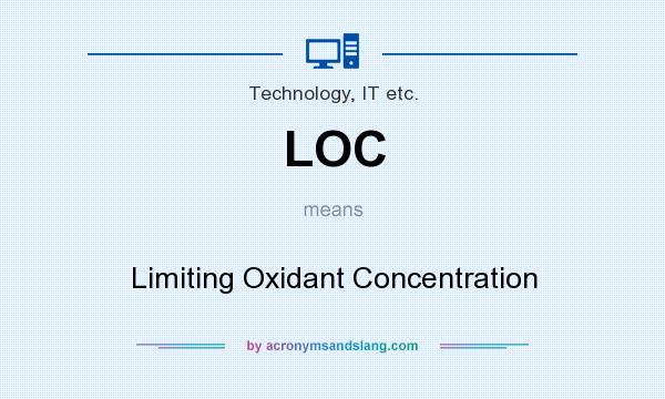What does LOC mean? It stands for Limiting Oxidant Concentration