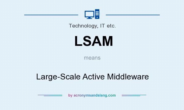 What does LSAM mean? It stands for Large-Scale Active Middleware