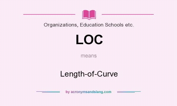 What does LOC mean? It stands for Length-of-Curve