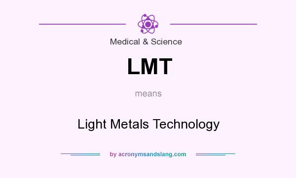 What does LMT mean? It stands for Light Metals Technology