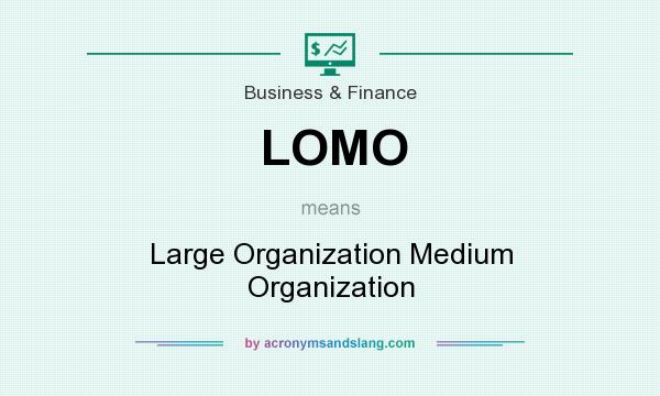 What does LOMO mean? It stands for Large Organization Medium Organization