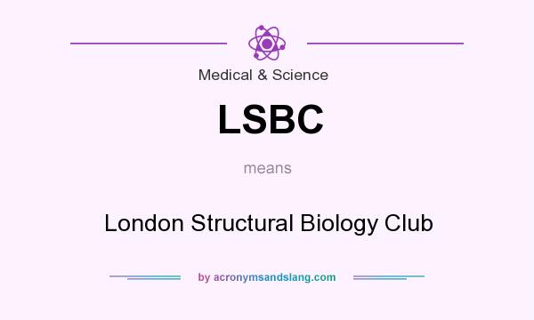 What does LSBC mean? It stands for London Structural Biology Club