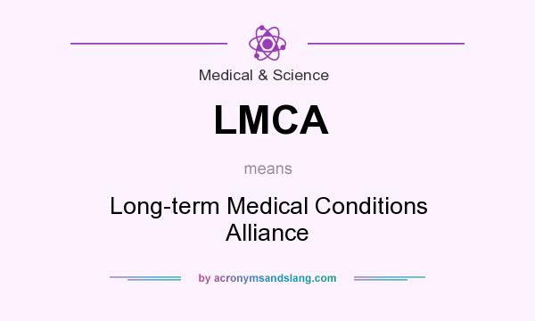 What does LMCA mean? It stands for Long-term Medical Conditions Alliance