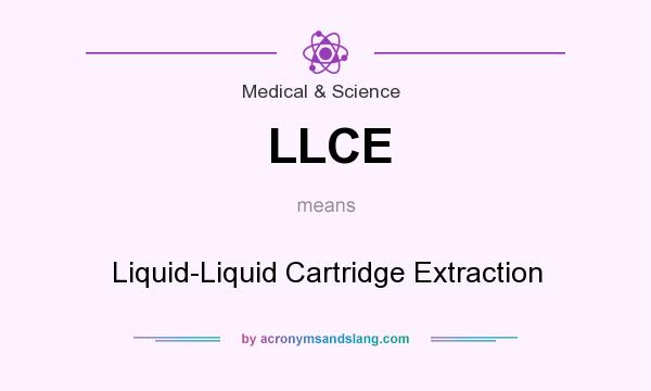 What does LLCE mean? It stands for Liquid-Liquid Cartridge Extraction