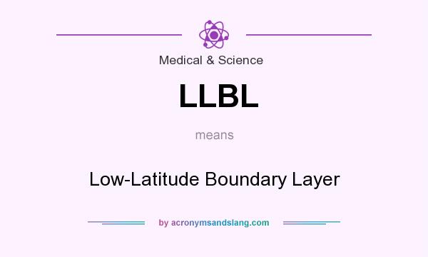 What does LLBL mean? It stands for Low-Latitude Boundary Layer