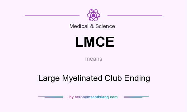 What does LMCE mean? It stands for Large Myelinated Club Ending