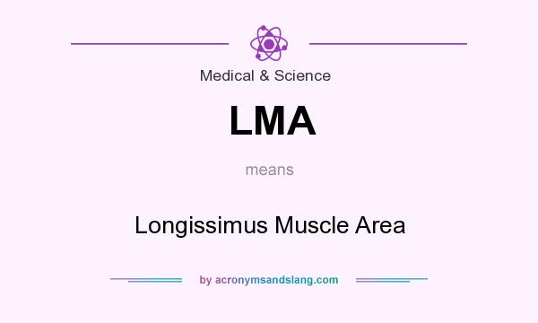 What does LMA mean? It stands for Longissimus Muscle Area