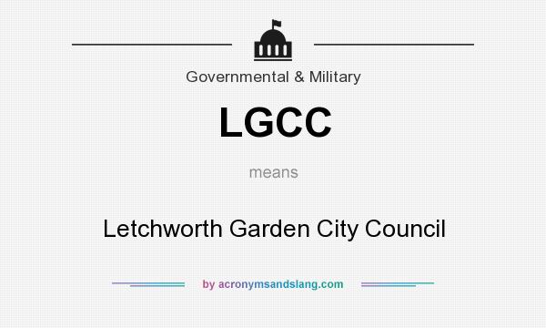 What does LGCC mean? It stands for Letchworth Garden City Council