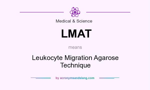 What does LMAT mean? It stands for Leukocyte Migration Agarose Technique