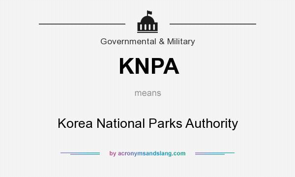 What does KNPA mean? It stands for Korea National Parks Authority