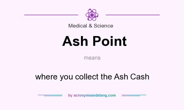 What does Ash Point mean? It stands for where you collect the Ash Cash
