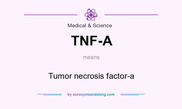 What does TNF-A mean? It stands for Tumor necrosis factor-a