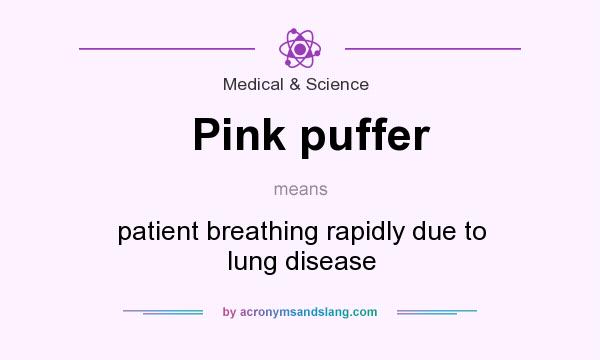 What does Pink puffer mean? It stands for patient breathing rapidly due to lung disease