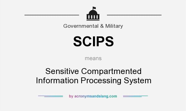 What does SCIPS mean? It stands for Sensitive Compartmented Information Processing System