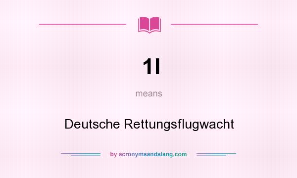 What does 1I mean? It stands for Deutsche Rettungsflugwacht