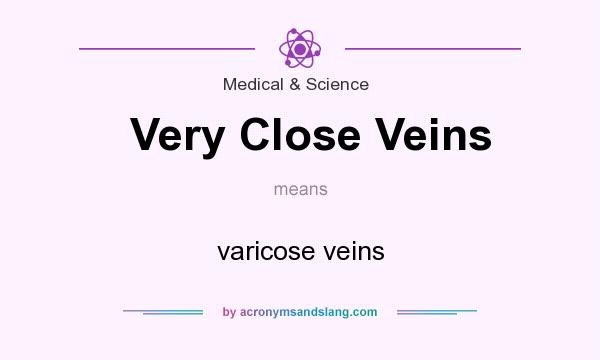 What does Very Close Veins mean? It stands for varicose veins