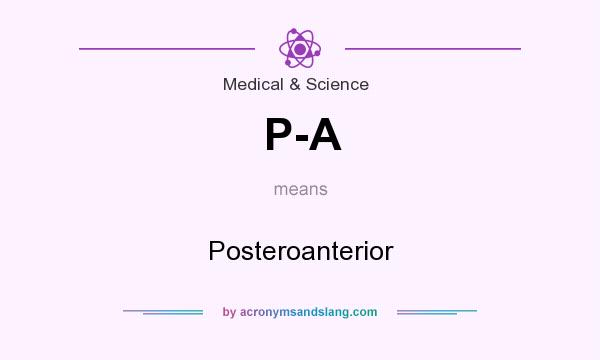 What does P-A mean? It stands for Posteroanterior