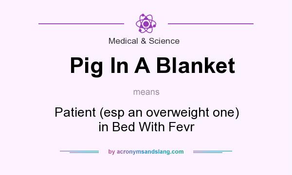 What does Pig In A Blanket mean? It stands for Patient (esp an overweight one) in Bed With Fevr
