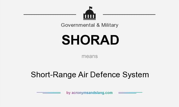 What does SHORAD mean? It stands for Short-Range Air Defence System