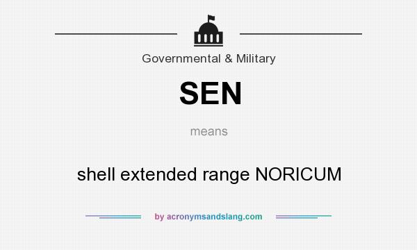 What does SEN mean? It stands for shell extended range NORICUM