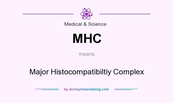 What does MHC mean? It stands for Major Histocompatibiltiy Complex