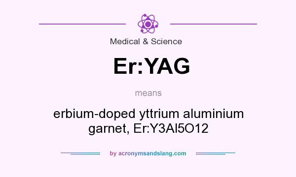 What does Er:YAG mean? It stands for erbium-doped yttrium aluminium garnet, Er:Y3Al5O12