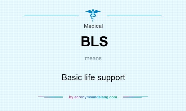 What does BLS mean? It stands for Basic life support