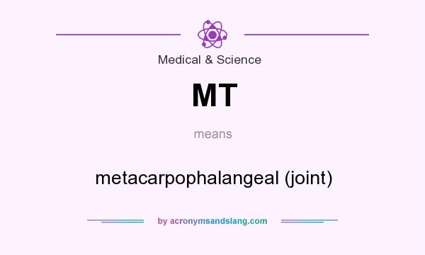 What does MT mean? It stands for metacarpophalangeal (joint)