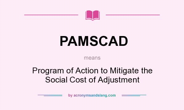 What does PAMSCAD mean? It stands for Program of Action to Mitigate the Social Cost of Adjustment