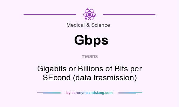 What does Gbps mean? It stands for Gigabits or Billions of Bits per SEcond (data trasmission)