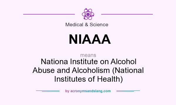 What does NIAAA mean? It stands for Nationa Institute on Alcohol Abuse and Alcoholism (National Institutes of Health)
