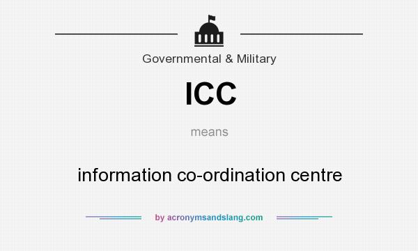 What does ICC mean? It stands for information co-ordination centre