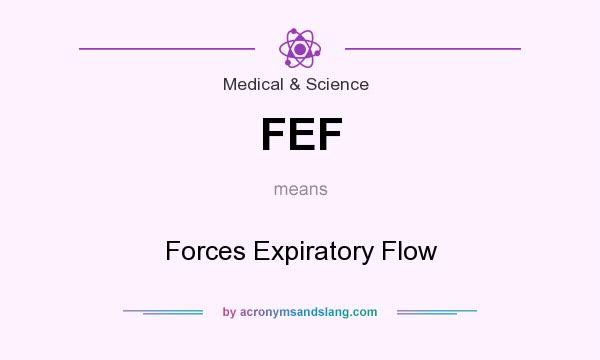 What does FEF mean? It stands for Forces Expiratory Flow