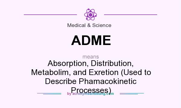 What does ADME mean? It stands for Absorption, Distribution, Metabolim, and Exretion (Used to Describe Phamacokinetic Processes)