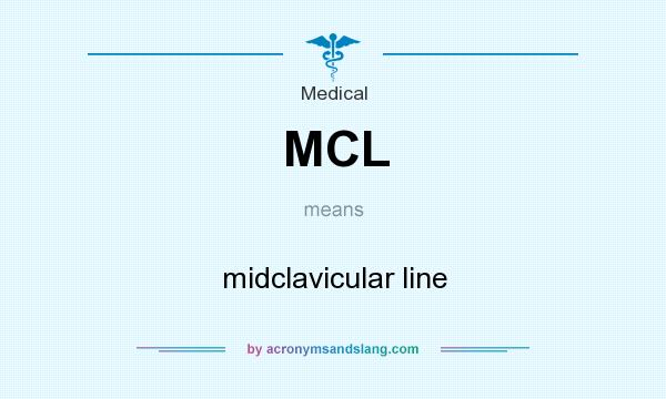 What does MCL mean? It stands for midclavicular line