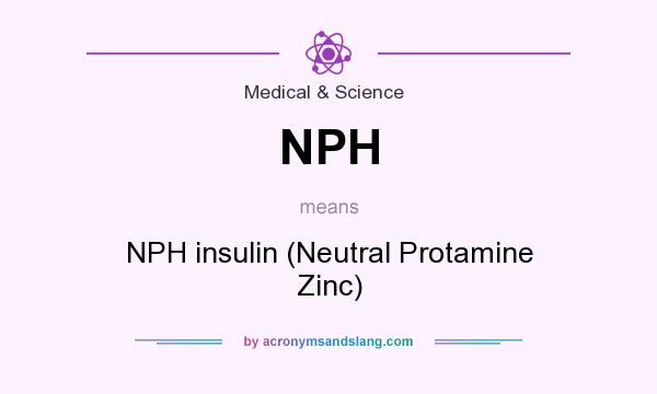 What does NPH mean? It stands for NPH insulin (Neutral Protamine Zinc)