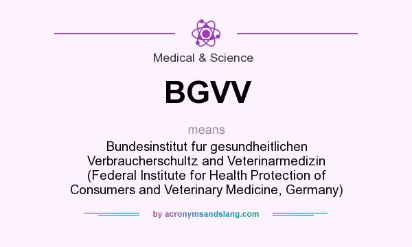 What does BGVV mean? It stands for Bundesinstitut fur gesundheitlichen Verbraucherschultz and Veterinarmedizin (Federal Institute for Health Protection of Consumers and Veterinary Medicine, Germany)