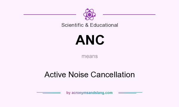 What does ANC mean? It stands for Active Noise Cancellation