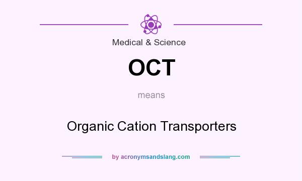 What does OCT mean? It stands for Organic Cation Transporters