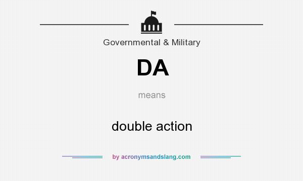 What does DA mean? It stands for double action
