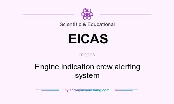 What does EICAS mean? It stands for Engine indication crew alerting system
