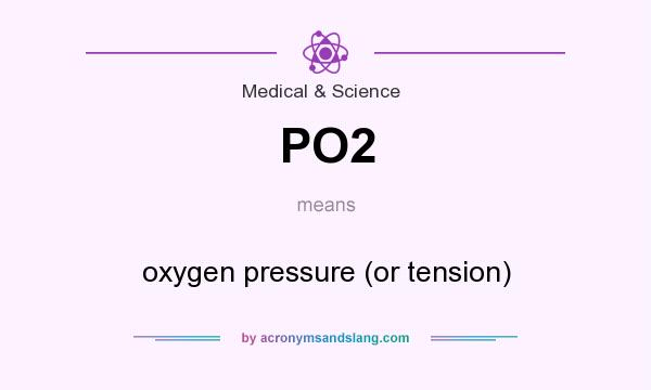 What does PO2 mean? It stands for oxygen pressure (or tension)
