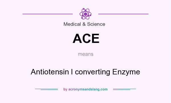 What does ACE mean? It stands for Antiotensin I converting Enzyme