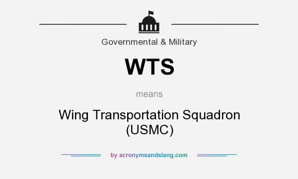 What does WTS mean? It stands for Wing Transportation Squadron (USMC)