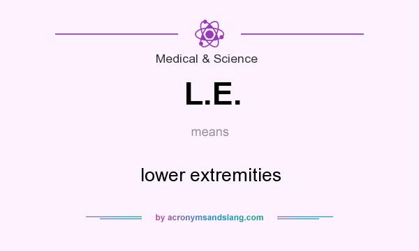 What Does L E Mean Definition Of L E L E Stands For Lower 