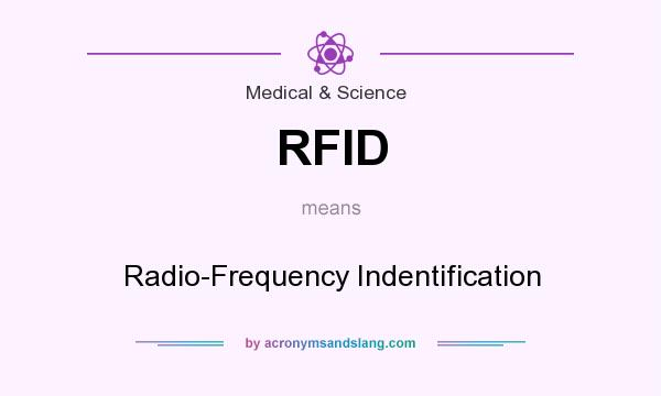 What does RFID mean? It stands for Radio-Frequency Indentification