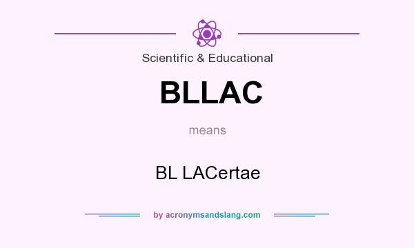 What does BLLAC mean? It stands for BL LACertae