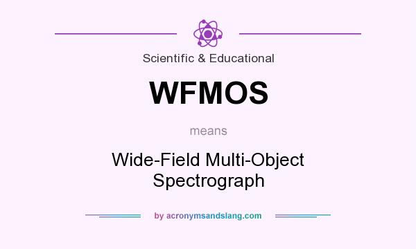 What does WFMOS mean? It stands for Wide-Field Multi-Object Spectrograph