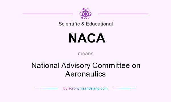 What does NACA mean? It stands for National Advisory Committee on Aeronautics