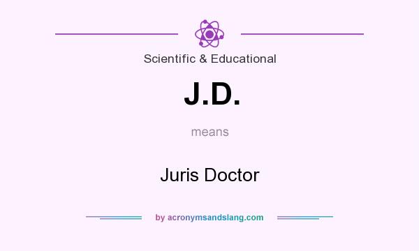 What does J.D. mean? It stands for Juris Doctor